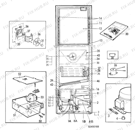 Взрыв-схема холодильника Electrolux ER3203B - Схема узла C10 Cold, users manual